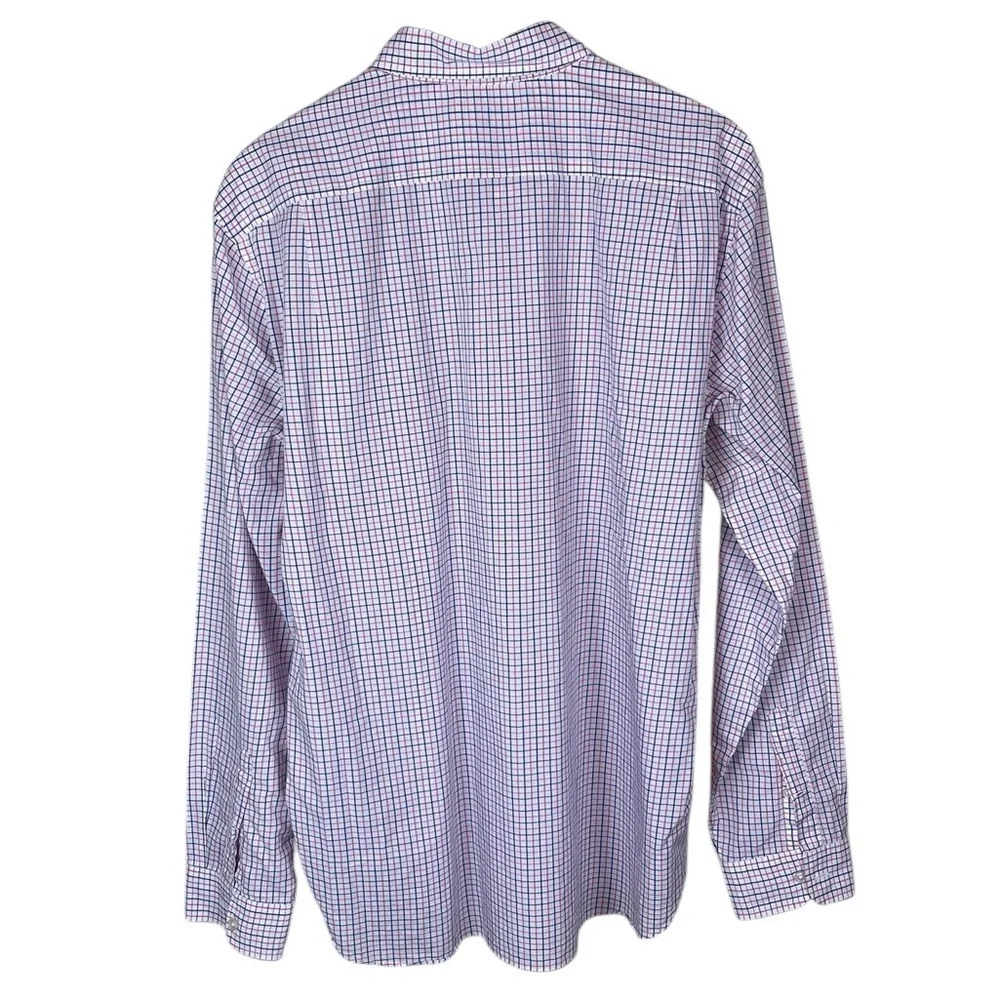 BF1530 Men’s J. Crew Brand Lightweight Plaid Button Down Shirt XL